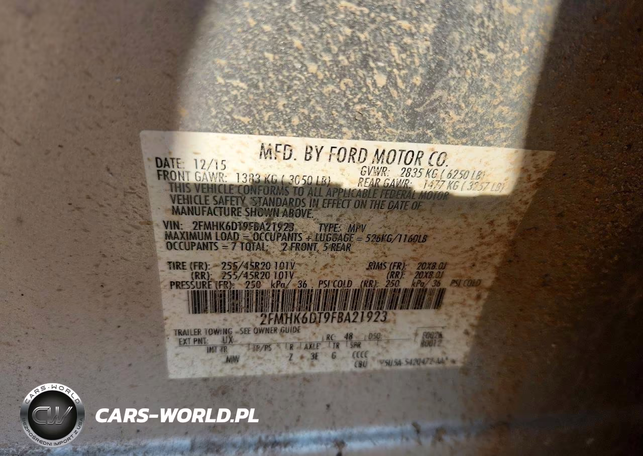 2015 Ford Flex Limited VIN:2FMHK6DT9FBA21923 - 13
