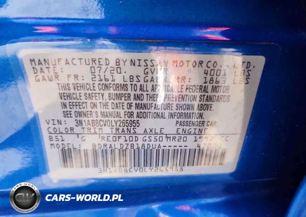 2020 Nissan Sentra Sv VIN:3N1AB8CV0LY265955 - 12