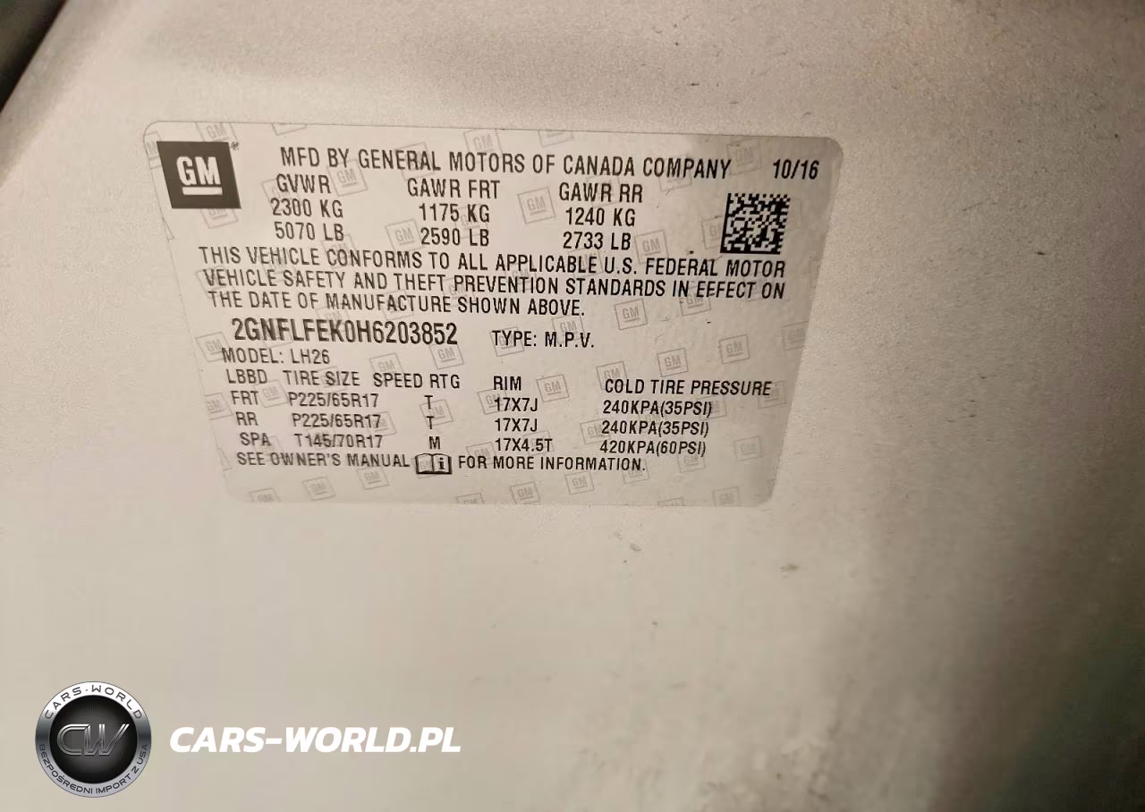 2017 Chevrolet Equinox Lt VIN:2GNFLFEK0H6203852 - 13