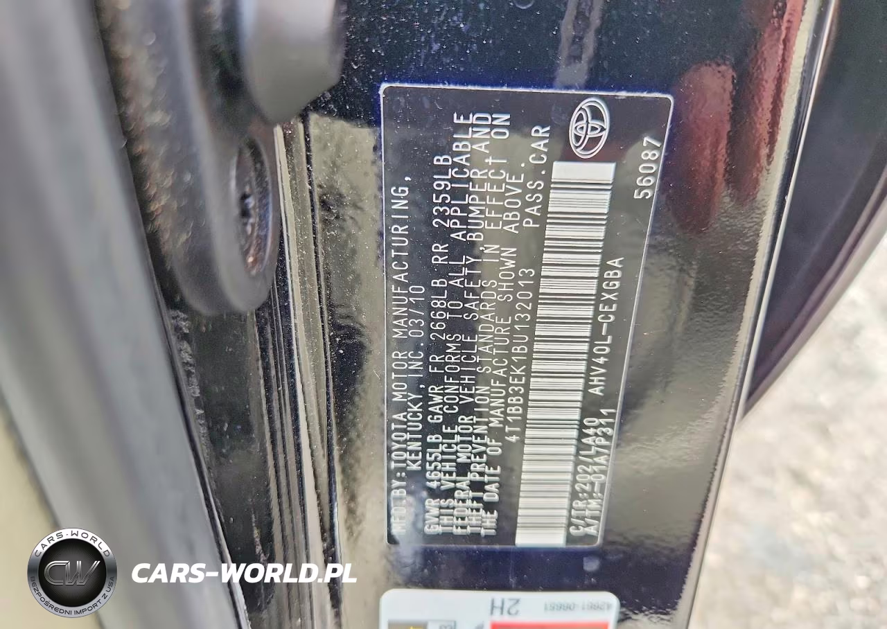 2011 Toyota Camry Hybrid VIN:4T1BB3EK1BU132013 - 12
