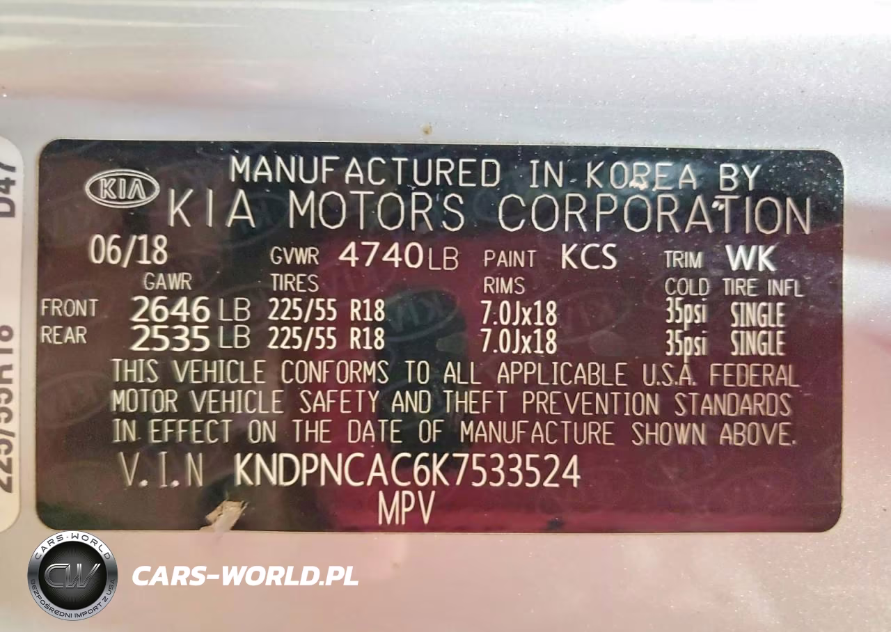 2019 Kia Sportage Ex VIN:KNDPNCAC6K7533524 - 13