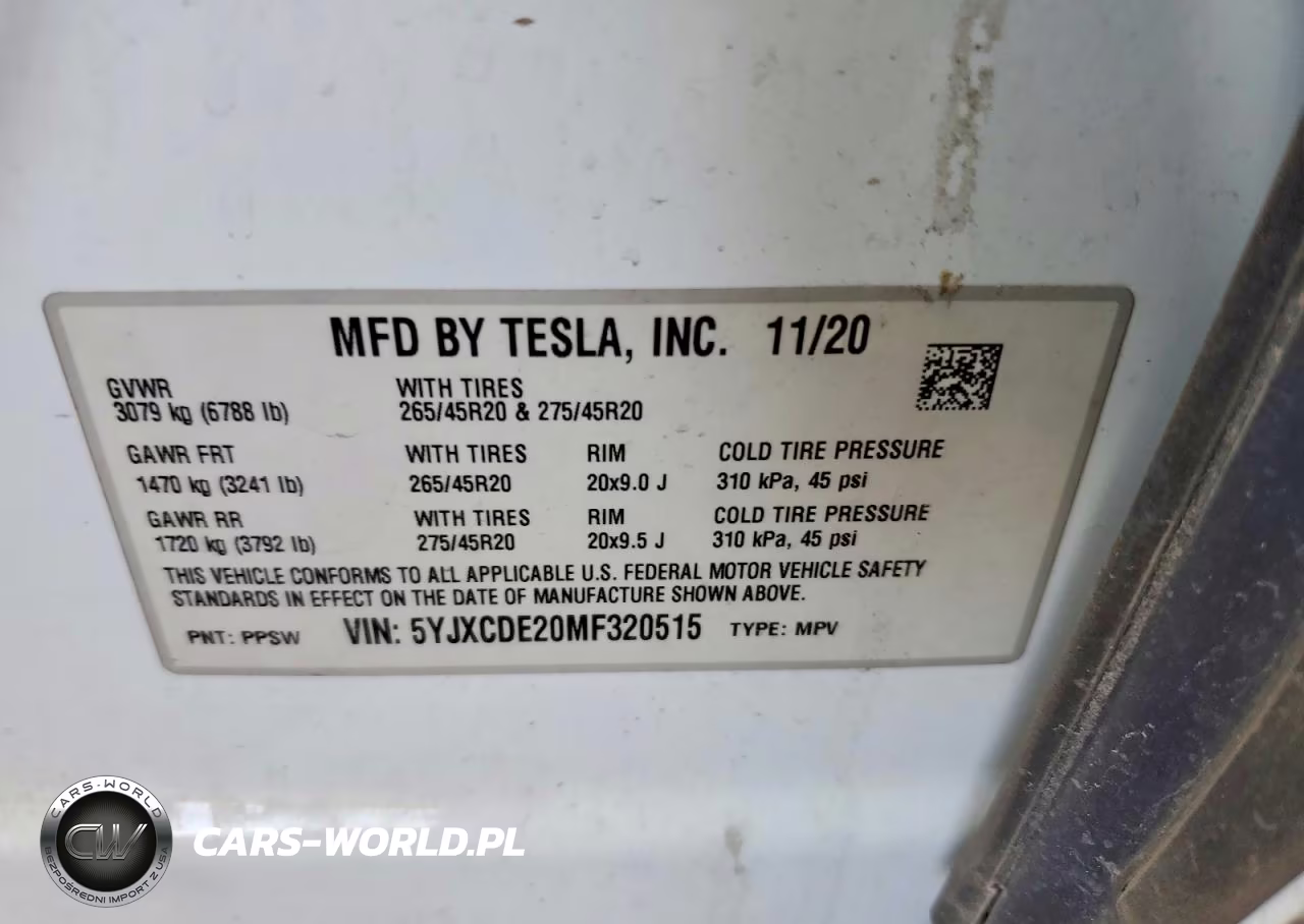 2021 Tesla Model X VIN:5YJXCDE20MF320515 - 12