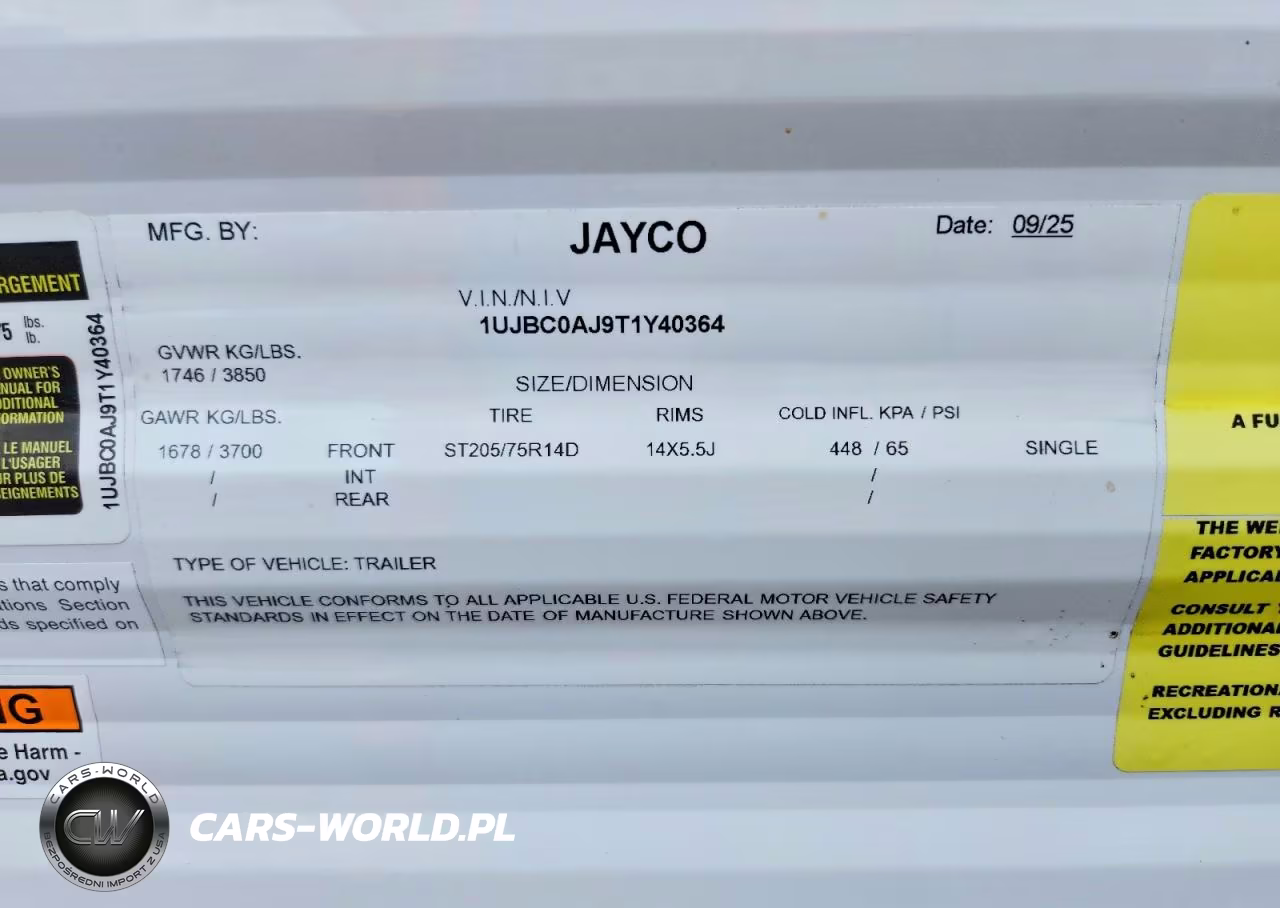 2026 Jayco Slx Camper VIN:1UJBC0AJ9T1Y40364 - 10