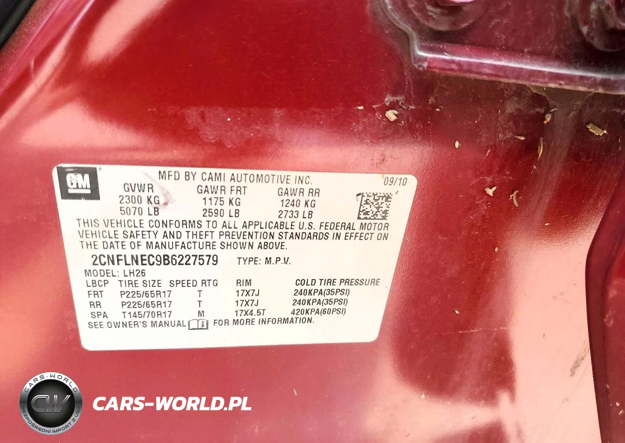 2011 Chevrolet Equinox Lt VIN:2CNFLNEC9B6227579 - 13