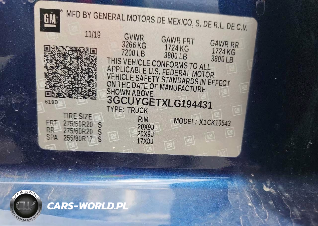 2020 Chevrolet Silverado K1500 Ltz VIN:3GCUYGETXLG194431 - 13
