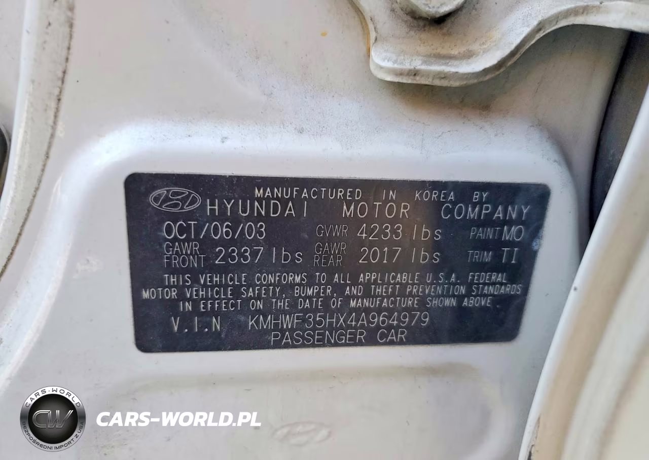 2004 Hyundai Sonata Gls VIN:KMHWF35HX4A964979 - 12
