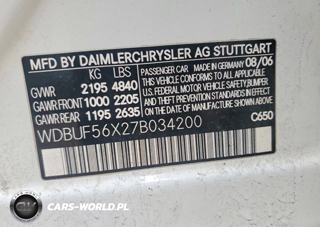 2007 Mercedes-Benz E 350 VIN:WDBUF56X27B034200 - 13