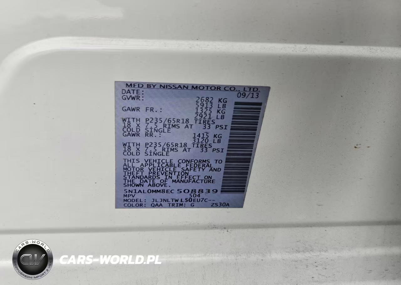 2014 Infiniti Qx60 Base VIN:5N1AL0MM8EC508839 - 12
