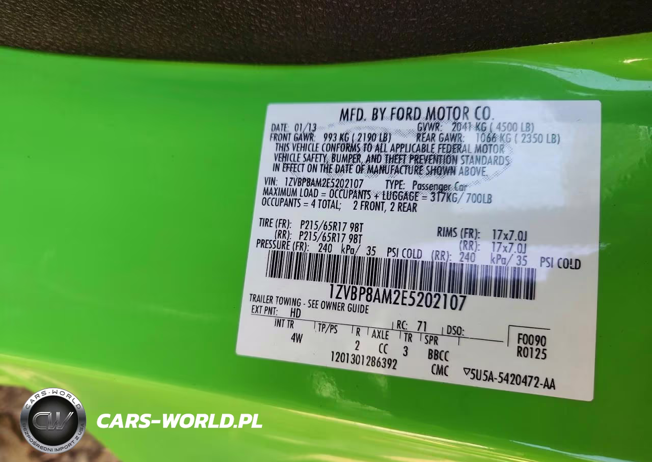 2014 Ford Mustang VIN:1ZVBP8AM2E5202107 - 13
