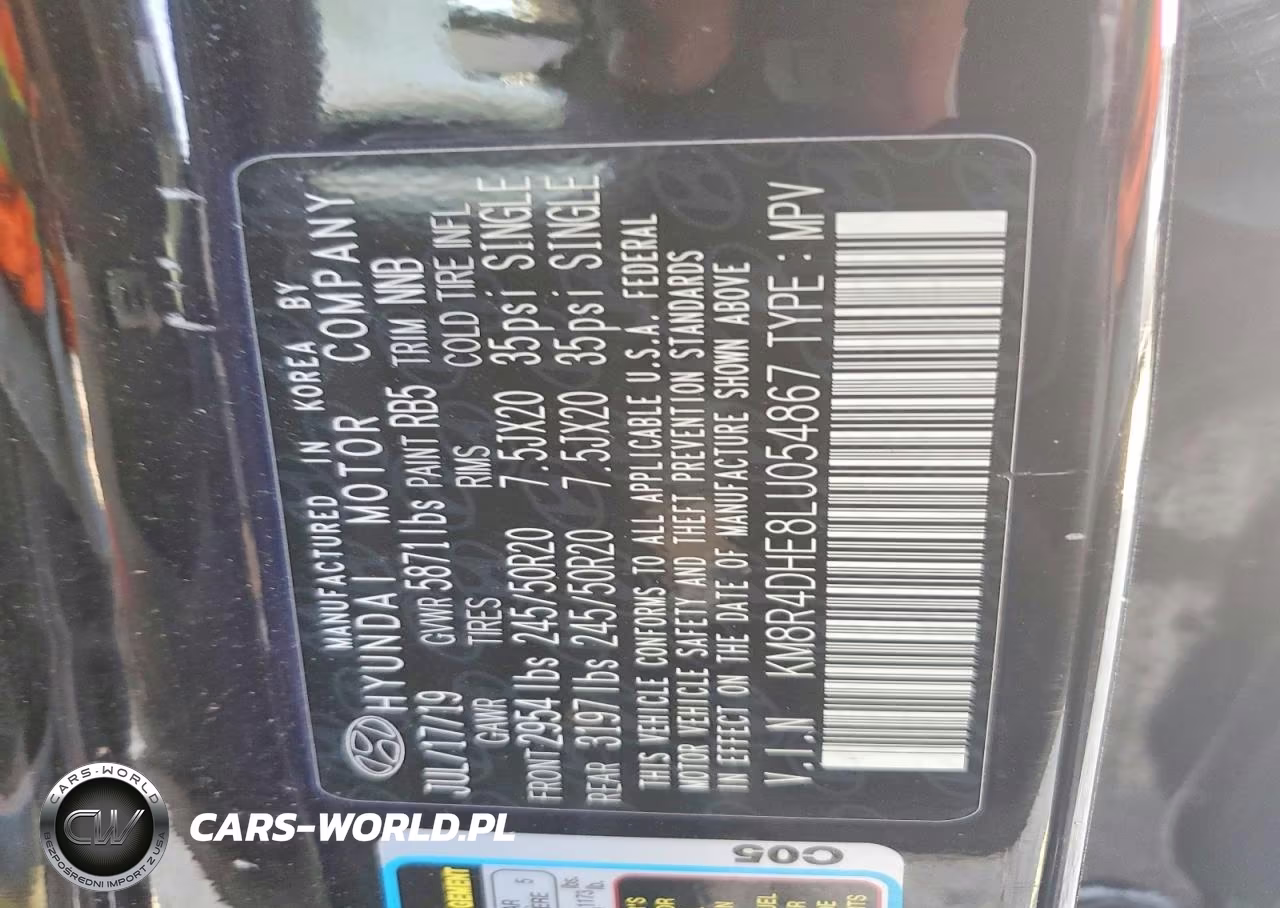 2020 Hyundai Palisade Sel VIN:KM8R4DHE8LU054867 - 12