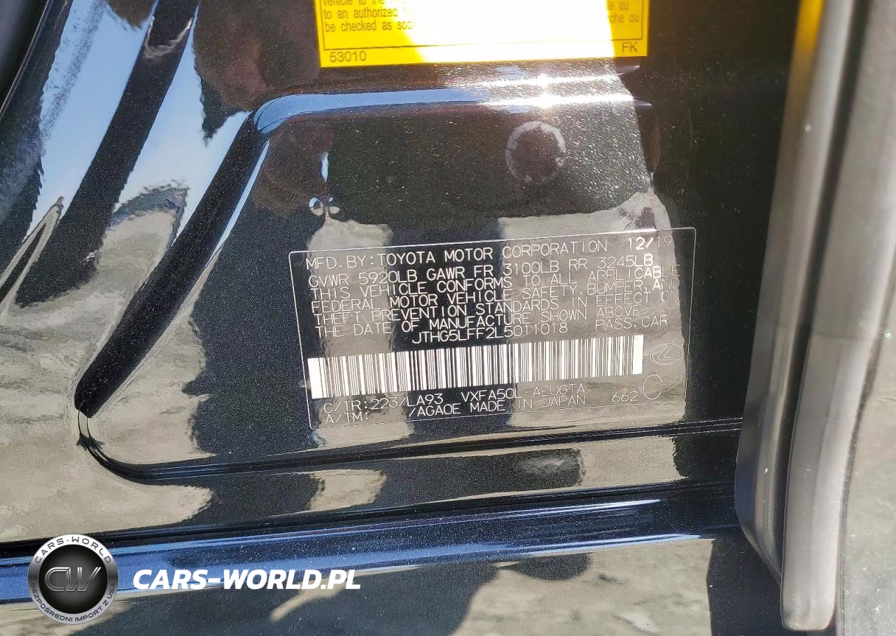 2020 Lexus Ls 500 Base VIN:JTHG5LFF2L5011018 - 13