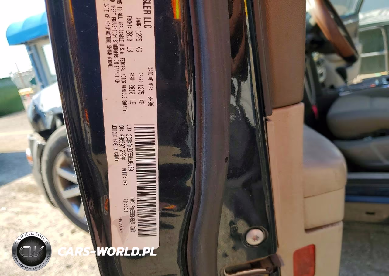 2009 Chrysler 300 Lx VIN:2C3KA43D79H536100 - 12