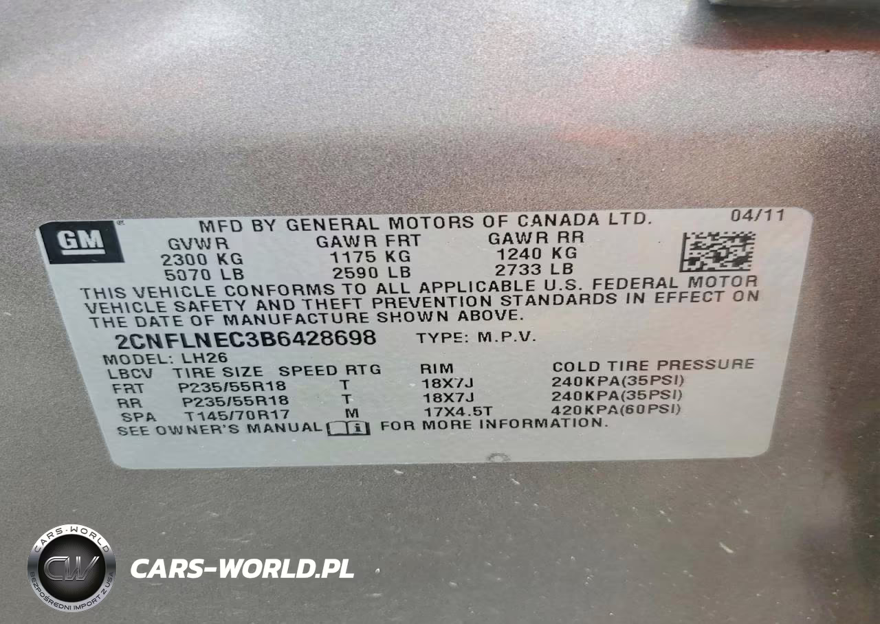 2011 Chevrolet Equinox Lt VIN:2CNFLNEC3B6428698 - 13