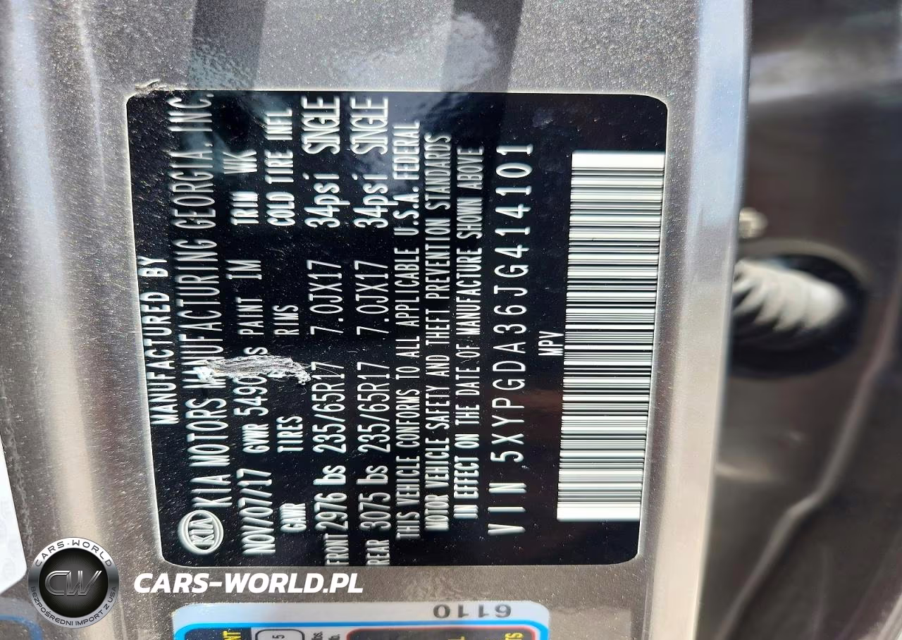 2018 Kia Sorento Lx VIN:5XYPGDA36JG414101 - 13