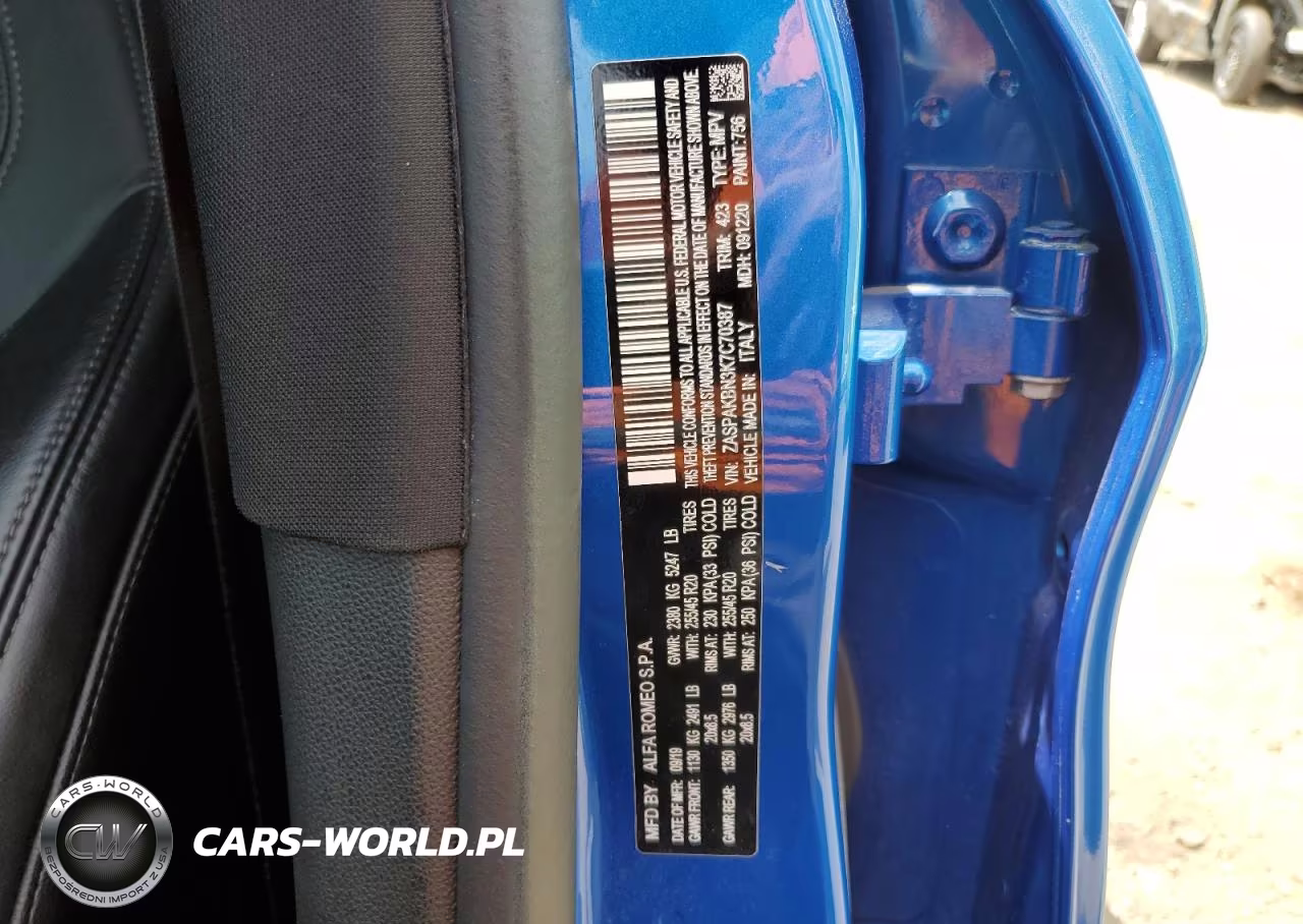 2019 Alfa Romeo Stelvio Ti VIN:ZASPAKBN3K7C70387 - 12