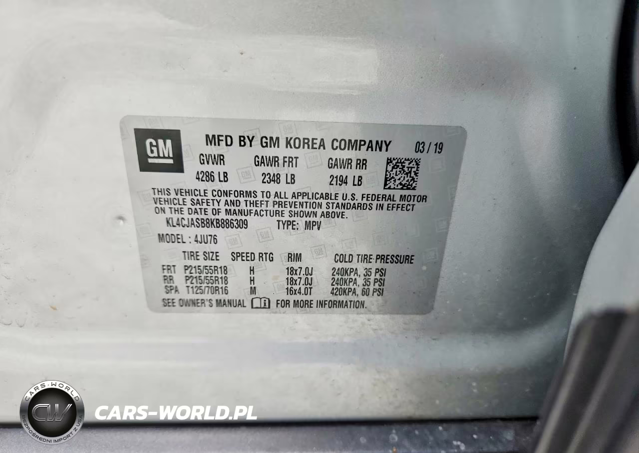 2019 Buick Encore VIN:KL4CJASB8KB886309 - 13