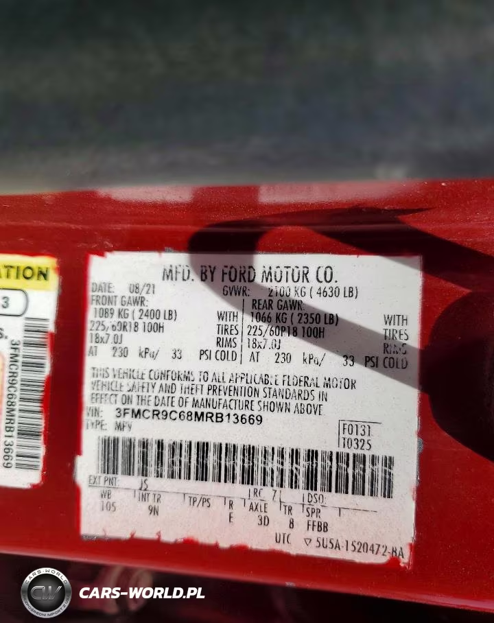 2021 Ford Bronco Sport Outer Banks VIN:3FMCR9C68MRB13669 - 13
