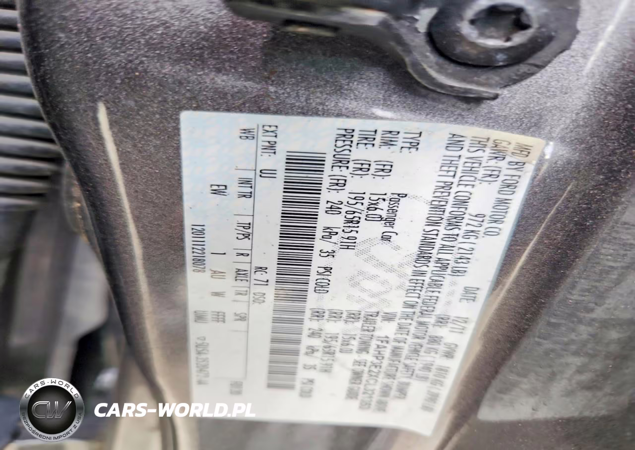2012 Ford Focus S VIN:1FAHP3E2XCL321353 - 12