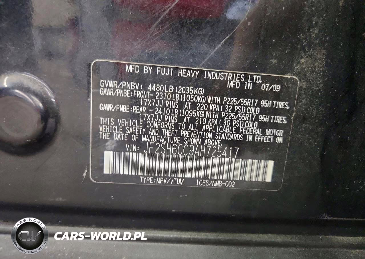 2010 Subaru Forester 2.5X Premium VIN:JF2SH6CC9AH725417 - 13