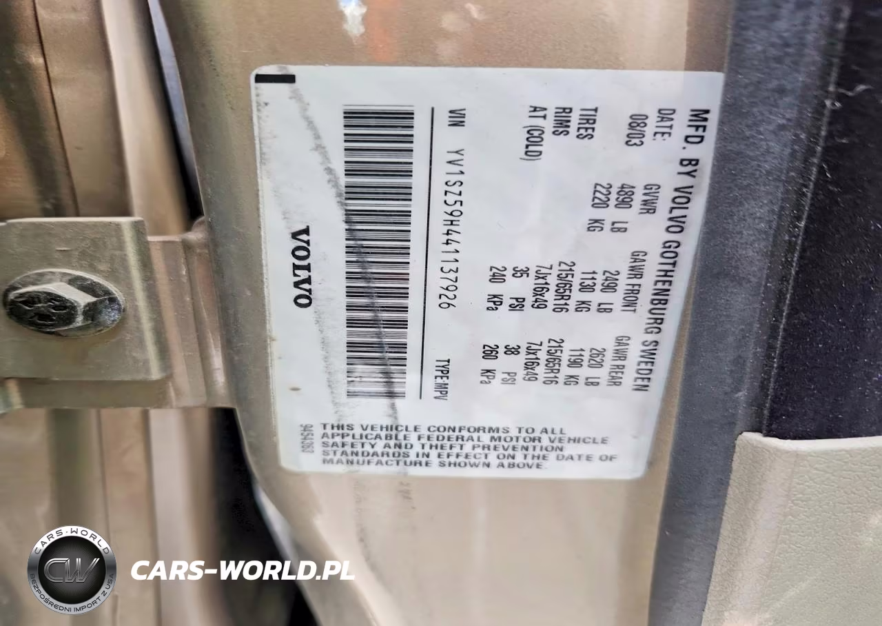 2004 Volvo Xc70 VIN:YV1SZ59H441137926 - 13