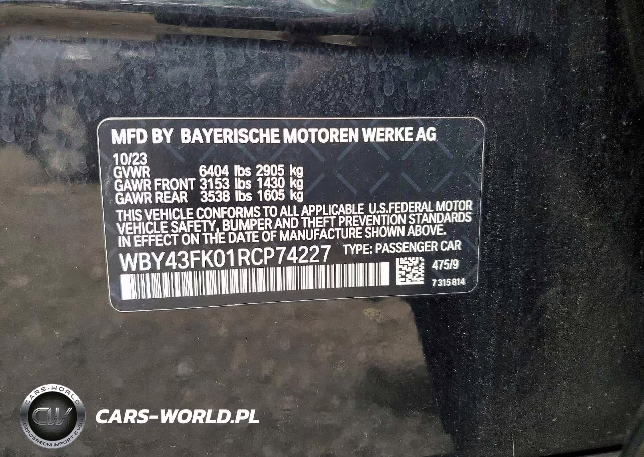2024 BMW I5 M60 VIN:WBY43FK01RCP74227 - 13