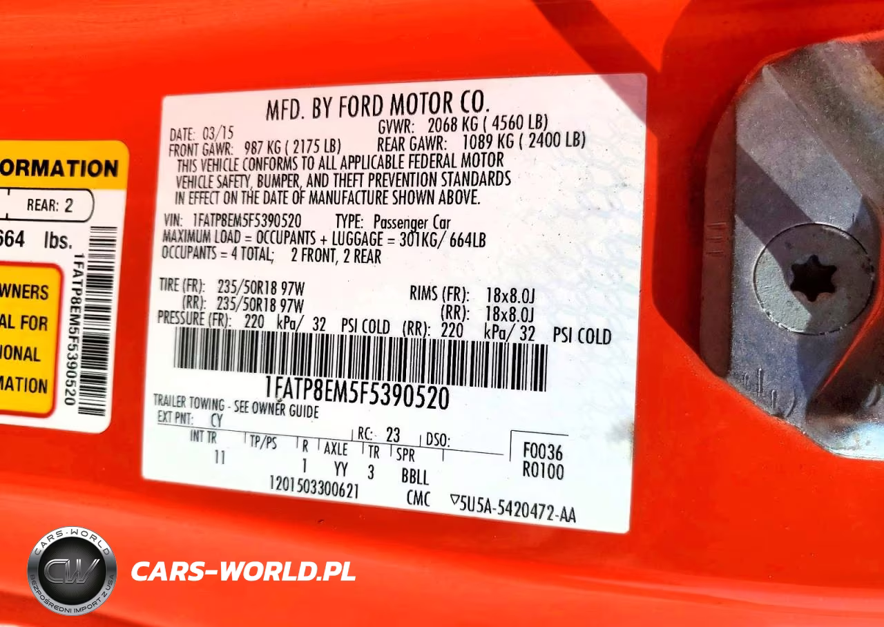 2015 Ford Mustang VIN:1FATP8EM5F5390520 - 12