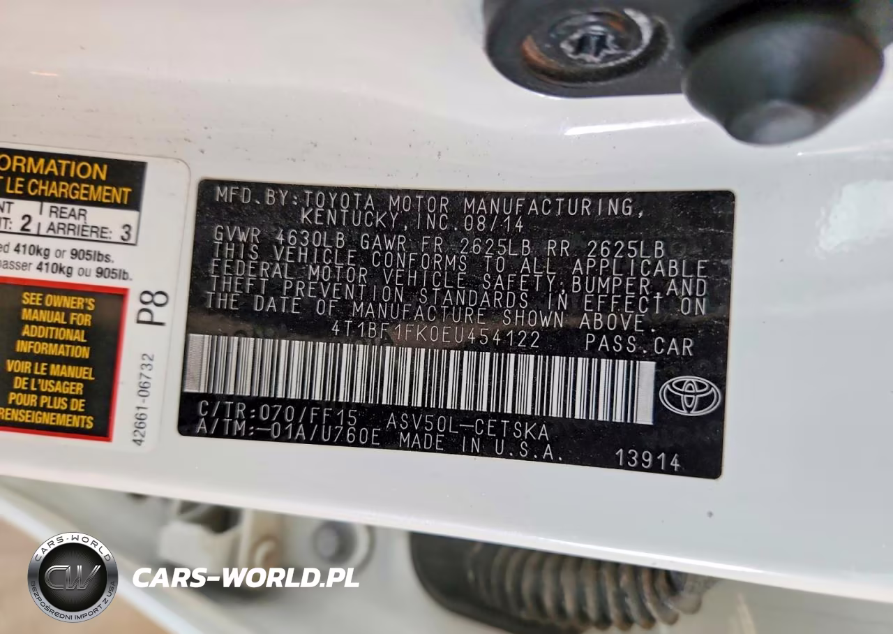 2014 Toyota Camry Se Sport VIN:4T1BF1FK0EU454122 - 12