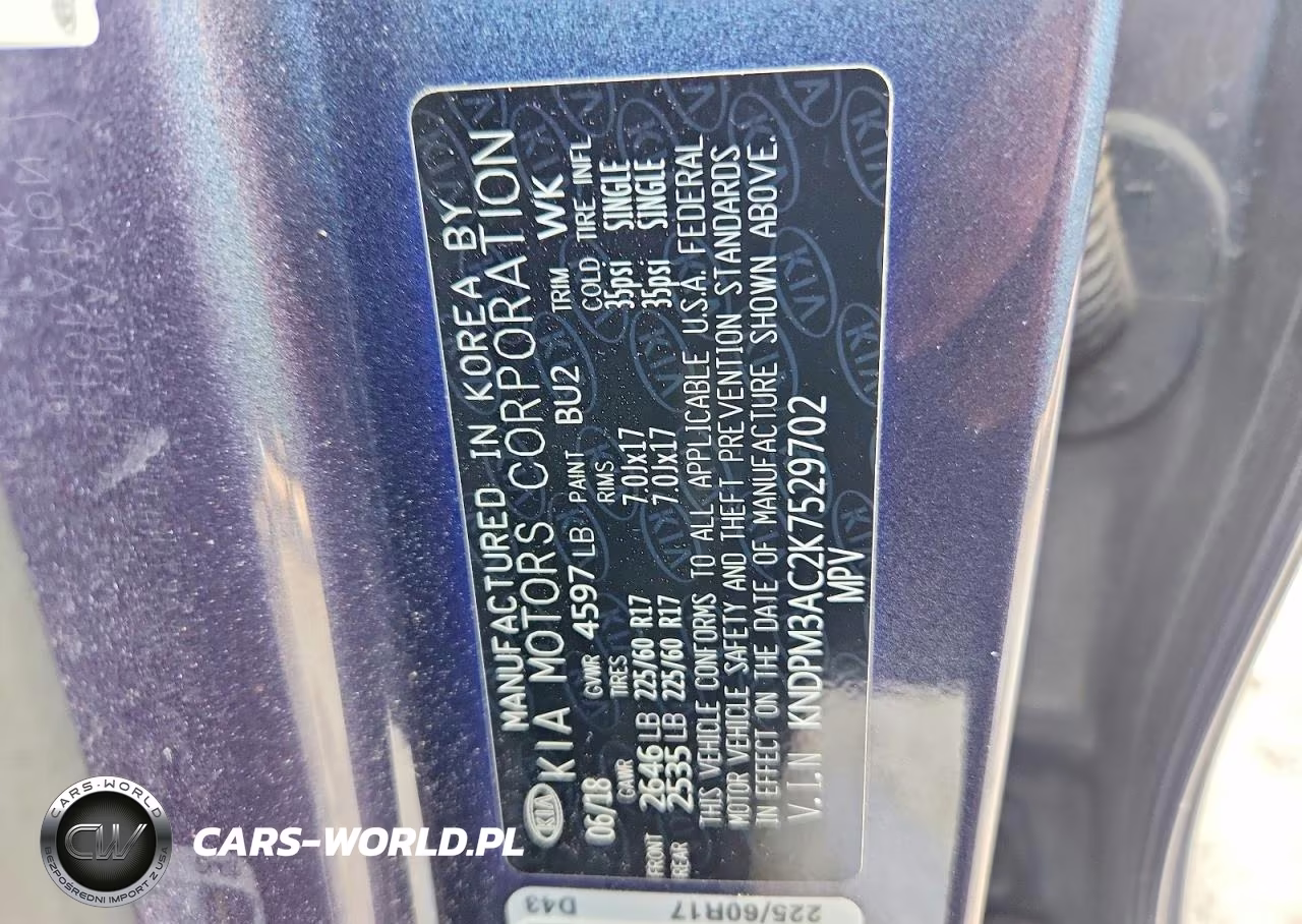 2019 Kia Sportage Lx VIN:KNDPM3AC2K7529702 - 13