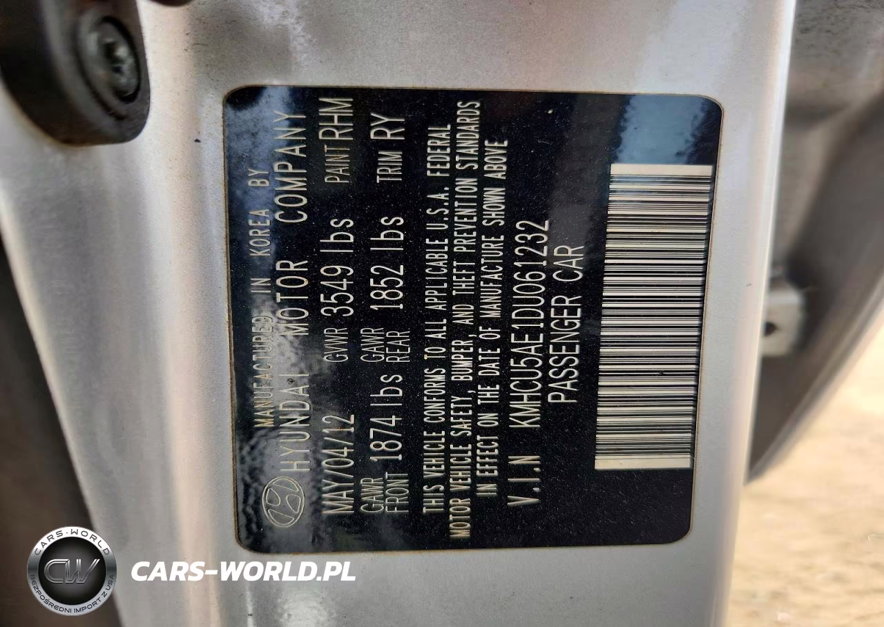 2013 Hyundai Accent Se VIN:KMHCU5AE1DU061232 - 13