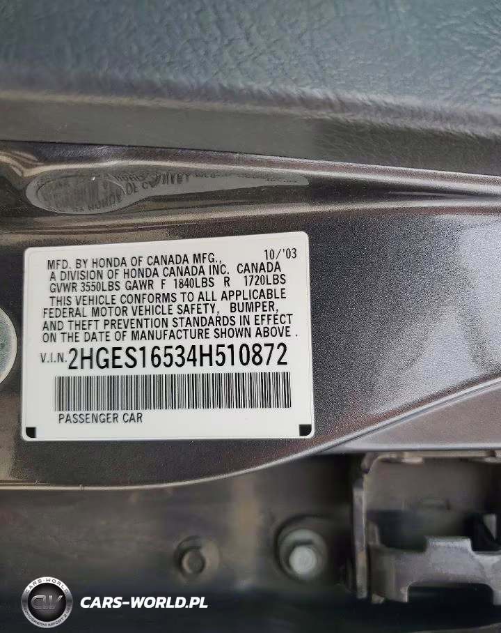 2004 Honda Civic Lx VIN:2HGES16534H510872 - 12