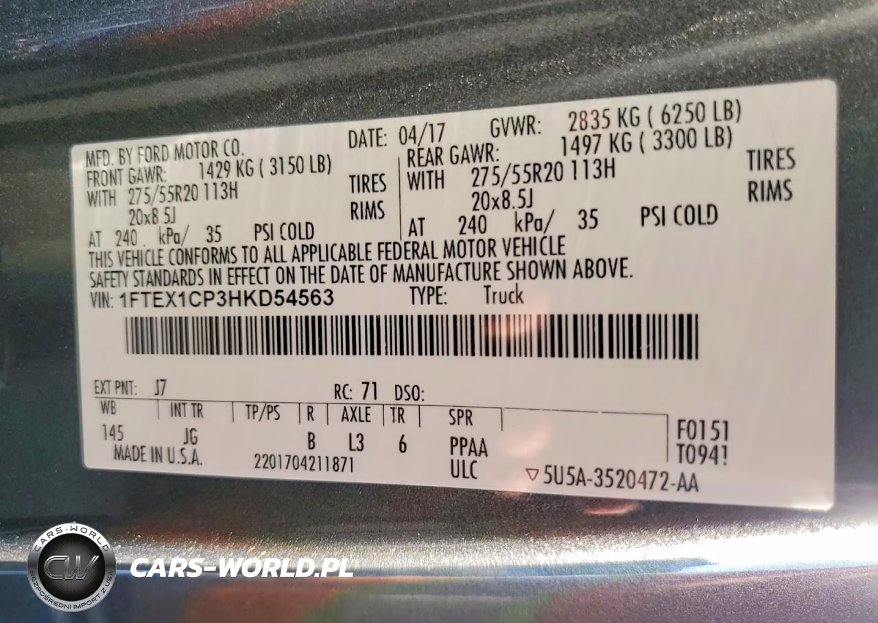 2017 Ford F150 Super Cab VIN:1FTEX1CP3HKD54563 - 12