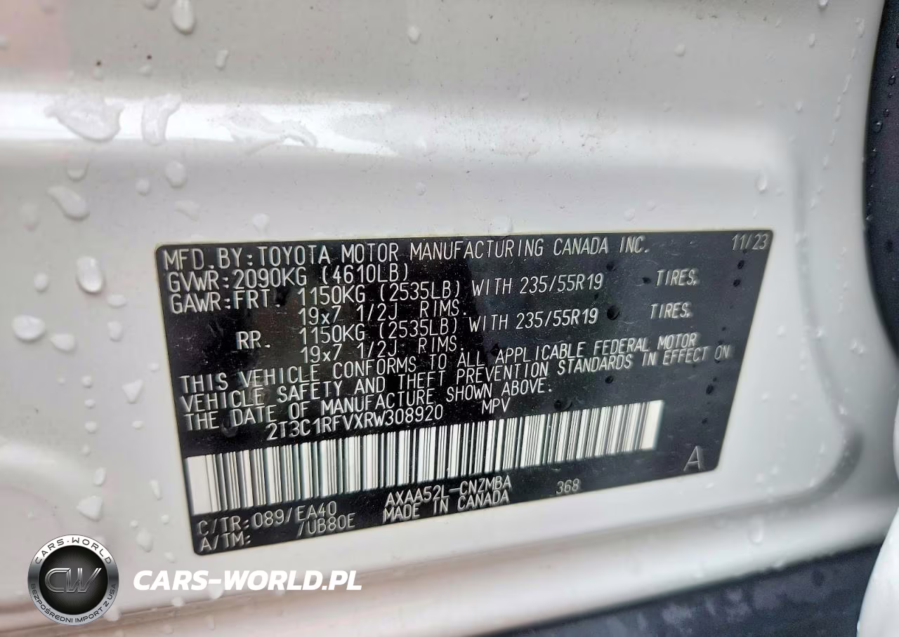 2024 Toyota Rav4 Xle Premium VIN:2T3C1RFVXRW308920 - 13