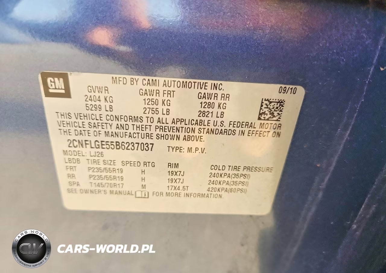 2011 Chevrolet Equinox Ltz VIN:2CNFLGE55B6237037 - 12