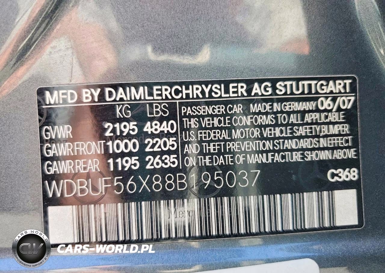 2008 Mercedes-Benz E 350 VIN:WDBUF56X88B195037 - 13