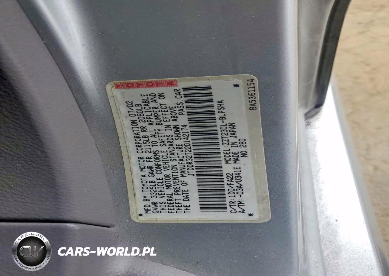 2002 Toyota Celica Gt VIN:JTDDR32T220142174 - 12