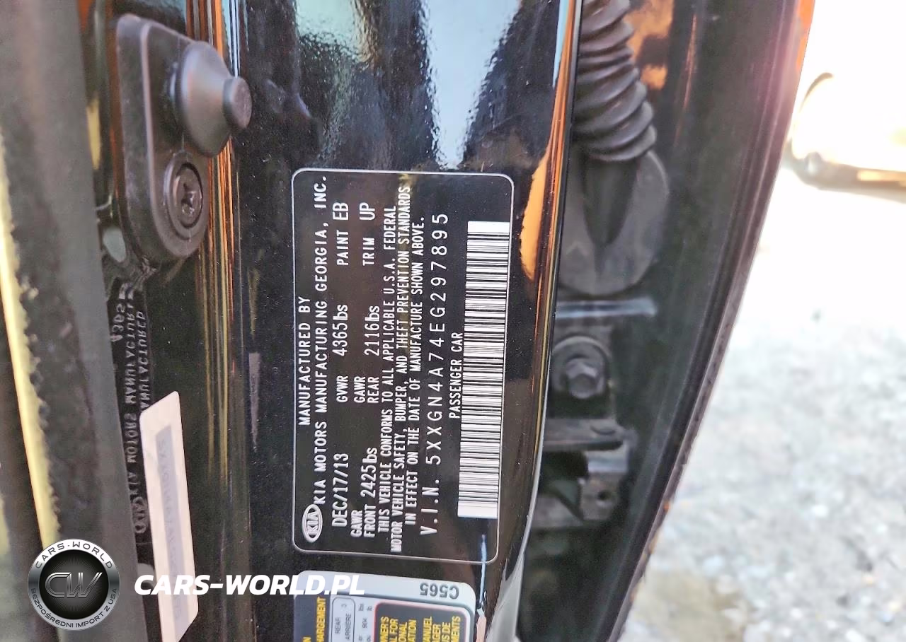 2014 Kia Optima Ex VIN:5XXGN4A74EG297895 - 12