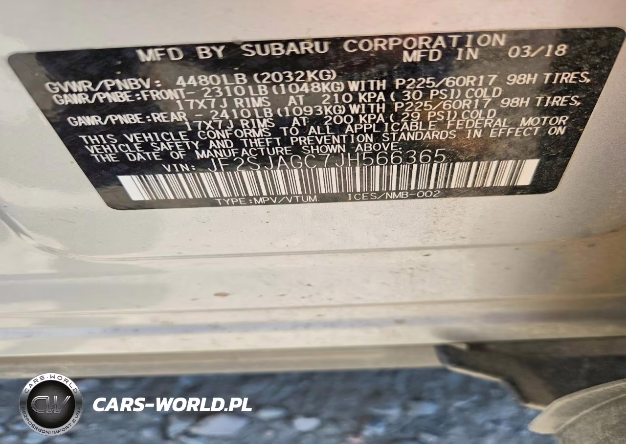 2018 Subaru Forester 2.5I Premium VIN:JF2SJAGC7JH566365 - 13