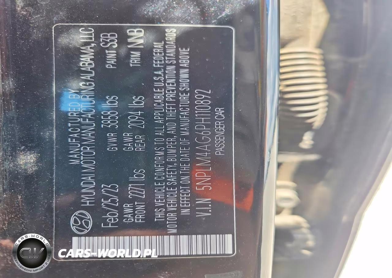 2023 Hyundai Elantra Sel VIN:5NPLM4AG6PH110892 - 12