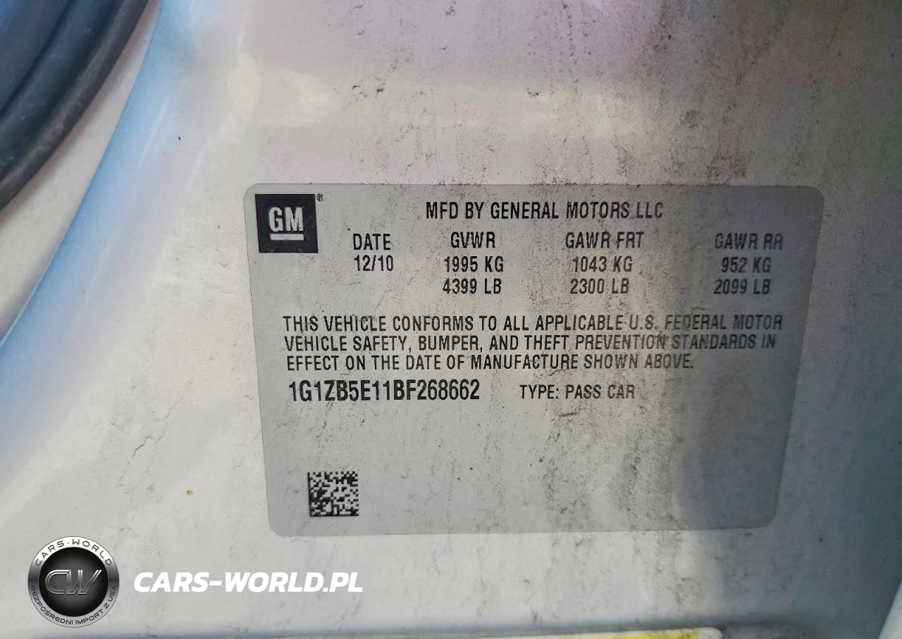 2011 Chevrolet Malibu Ls VIN:1G1ZB5E11BF268662 - 12