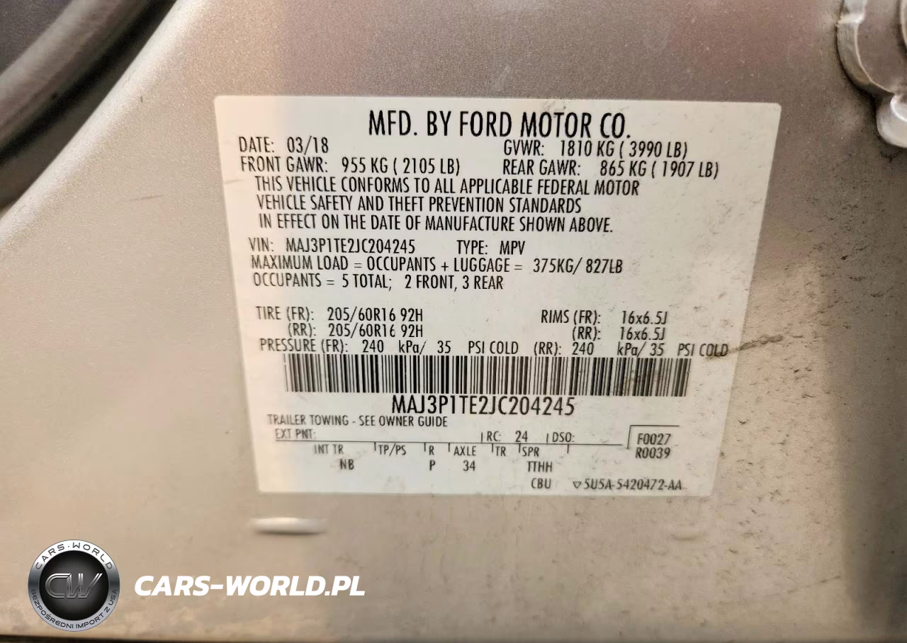 2018 Ford Ecosport Se VIN:MAJ3P1TE2JC204245 - 13