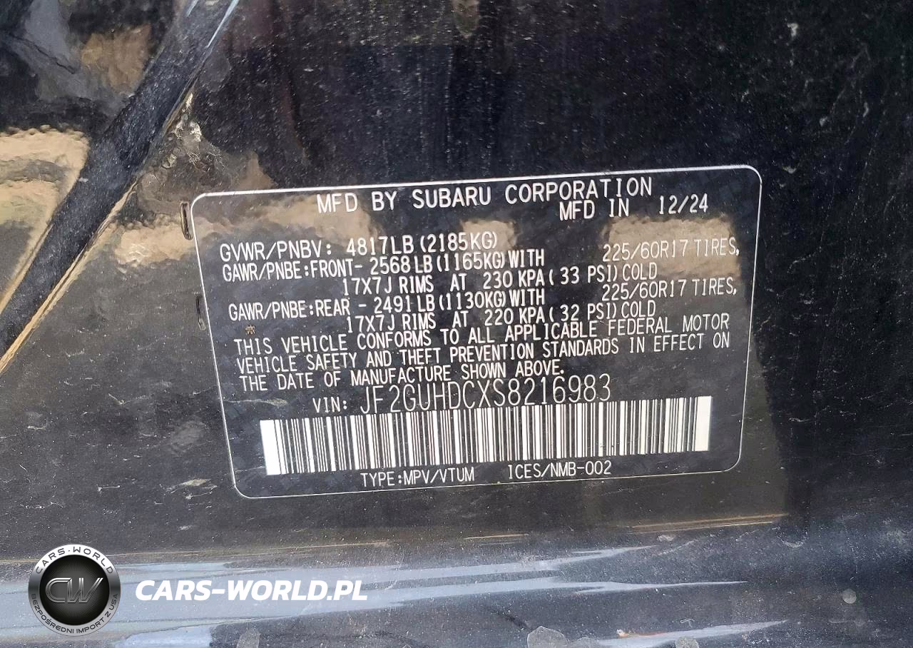 2025 Subaru Crosstrek Premium VIN:JF2GUHDCXS8216983 - 13