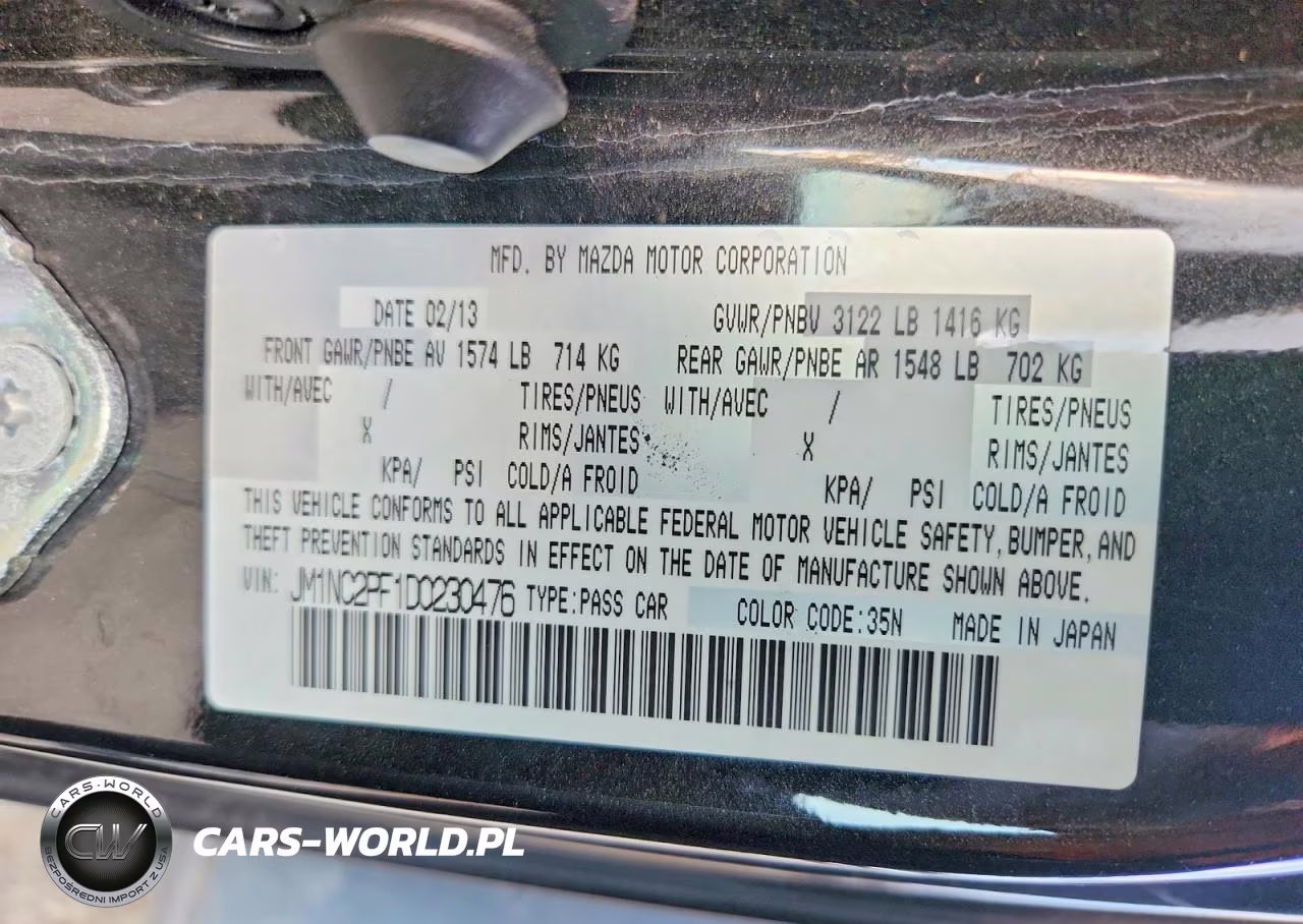 2013 Mazda Mx-5 Miata Grand Touring VIN:JM1NC2PF1D0230476 - 12