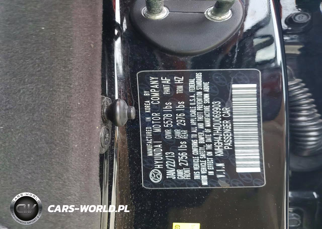 2013 Hyundai Equus Signature VIN:KMHGH4JH4DU069903 - 12