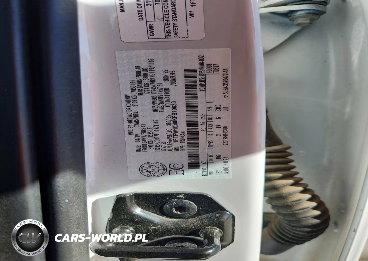 2019 Ford F150 Supercrew VIN:1FTFW1E40KFB70630 - 12