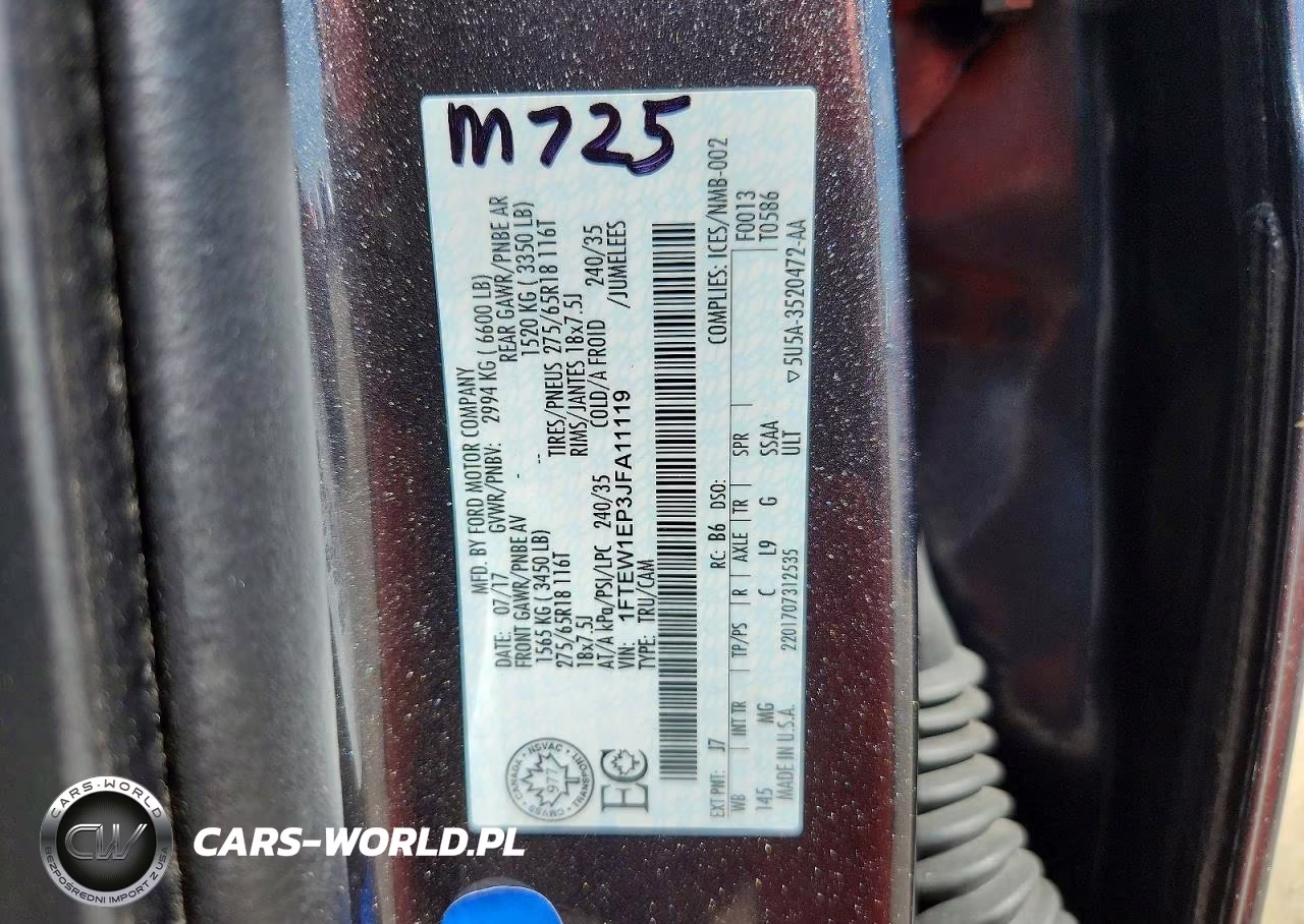 2018 Ford F150 Supercrew VIN:1FTEW1EP3JFA11119 - 12