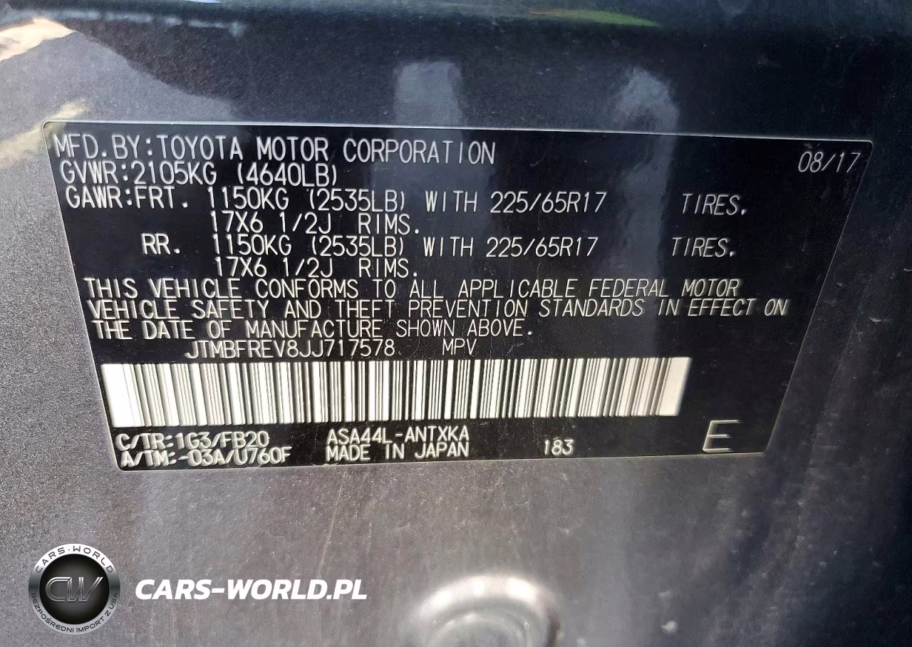 2018 Toyota Rav4 Le VIN:JTMBFREV8JJ717578 - 13