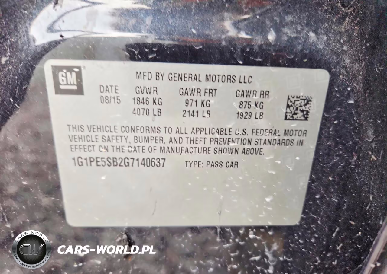 2016 Chevrolet Cruze Limited Lt VIN:1G1PE5SB2G7140637 - 12
