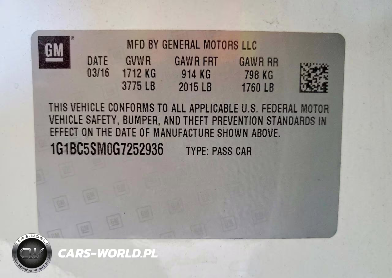 2016 Chevrolet Cruze Ls VIN:1G1BC5SM0G7252936 - 12