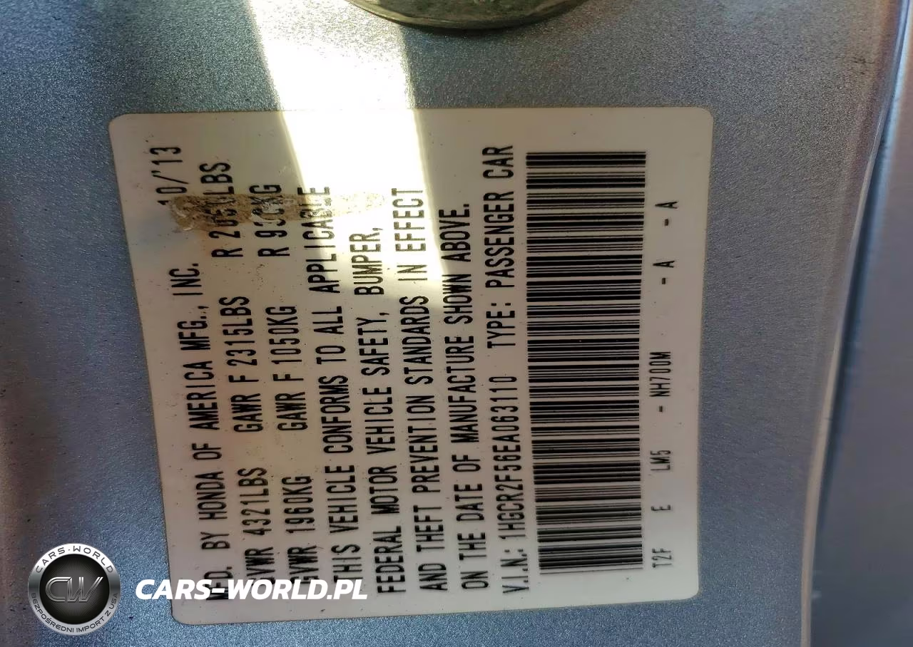 2014 Honda Accord Sport VIN:1HGCR2F56EA063110 - 13