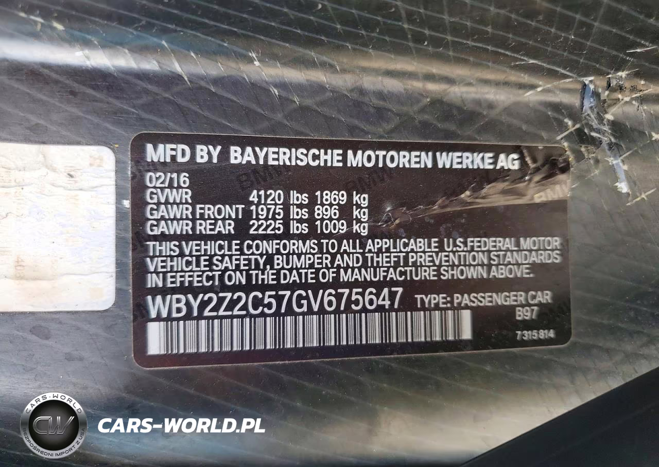 2016 BMW I8 VIN:WBY2Z2C57GV675647 - 12